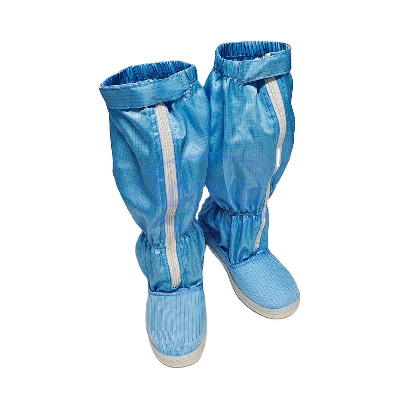 Cleanroom Shoes Manufacturer - OEM Anti-static White/Blue Safety Boots