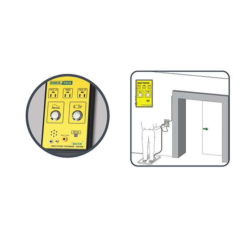 ESD Combo Tester Manufacturer - OEM Wrist Foot Strap Personal Tester