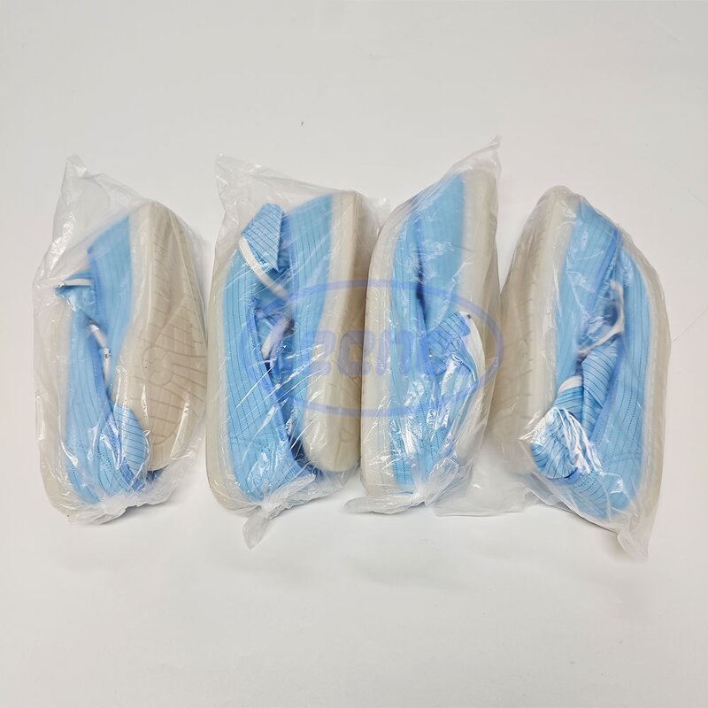 Cleanroom Shoes Manufacturer - OEM Anti-static White/Blue Safety Boots