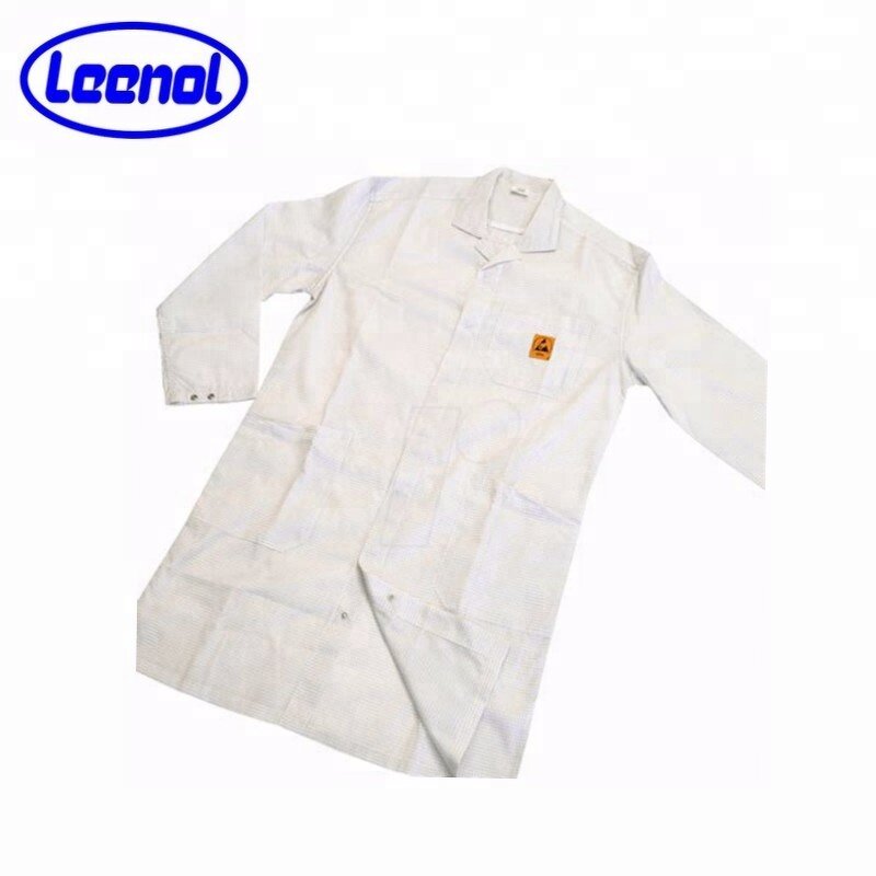 ESD Lab Coat Factory - OEM Cotton Conductive Anti-static Garments