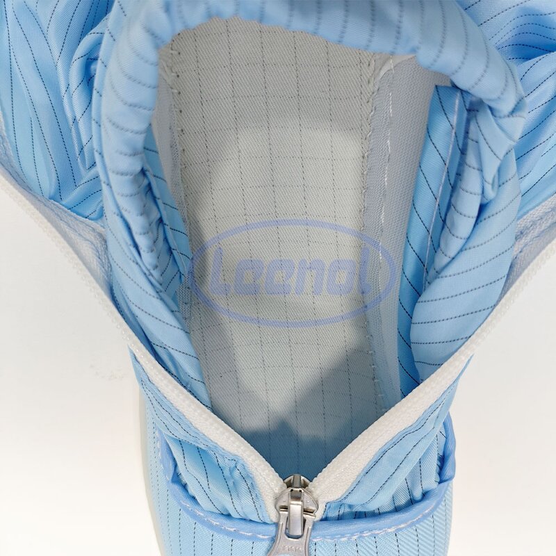 Cleanroom Shoes Manufacturer - OEM Anti-static White/Blue Safety Boots