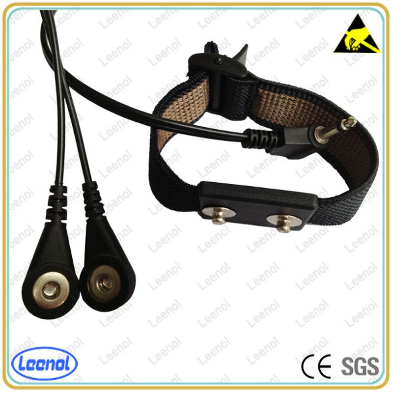 ESD Wrist Strap Supplier - OEM Dual Wire Fabric Anti-static