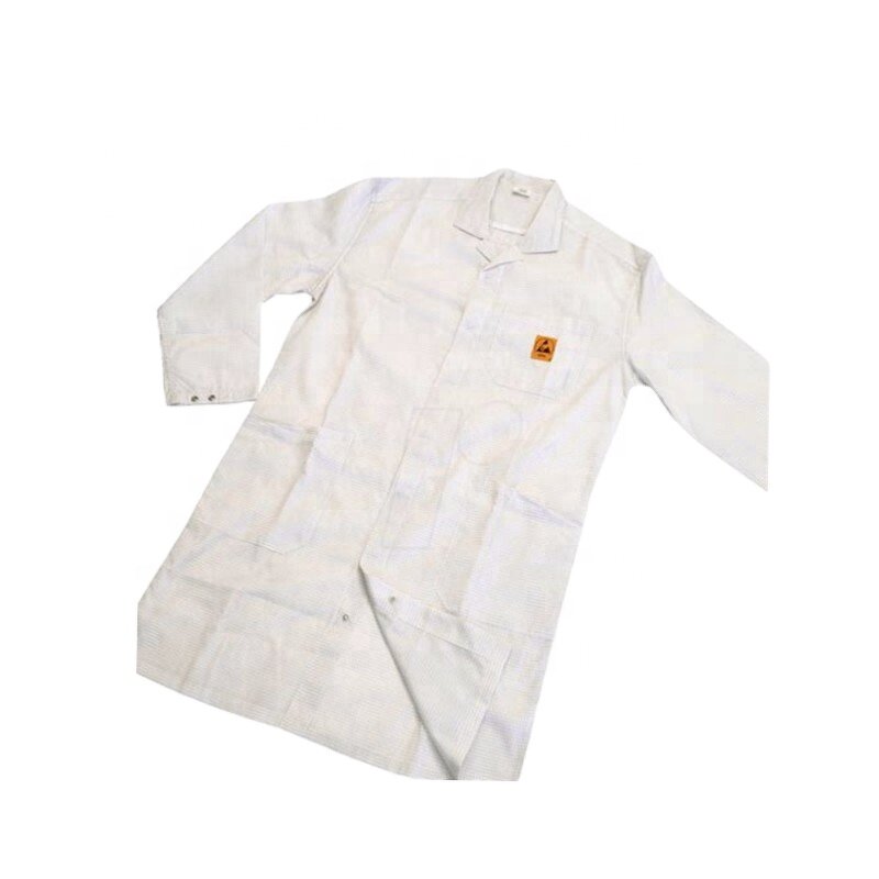 ESD Lab Coat Factory - OEM Cotton Conductive Anti-static Garments