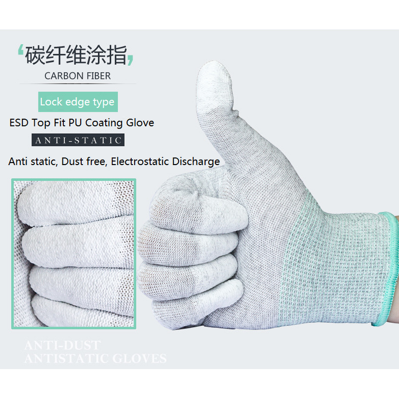ESD Gloves Factory - OEM Nylon Anti Static PU Coating Gloves