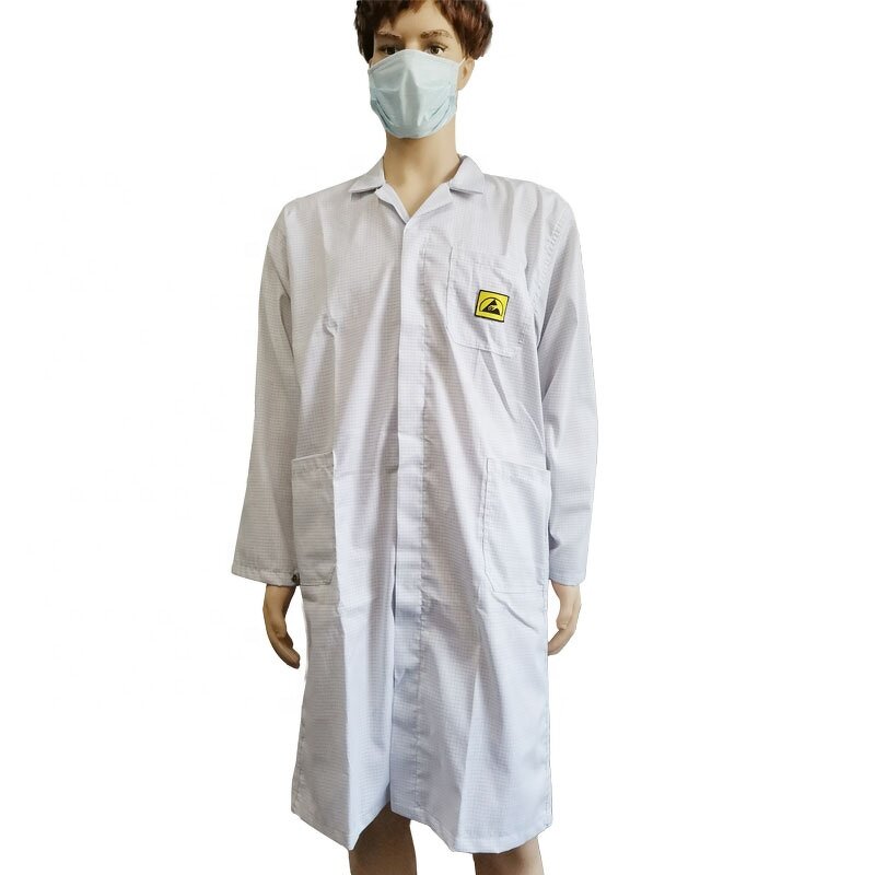 ESD Lab Coat Manufacturer - OEM Unisex TC Cotton Anti-static Suit