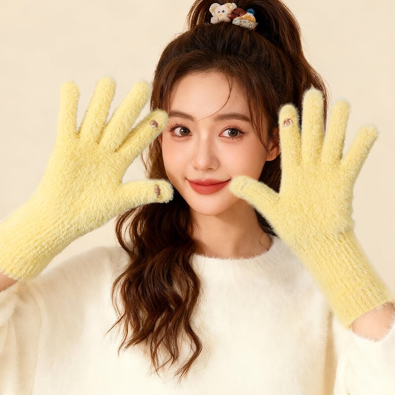Warm Gloves Factory - OEM Women Winter Fashion Touchscreen Gloves