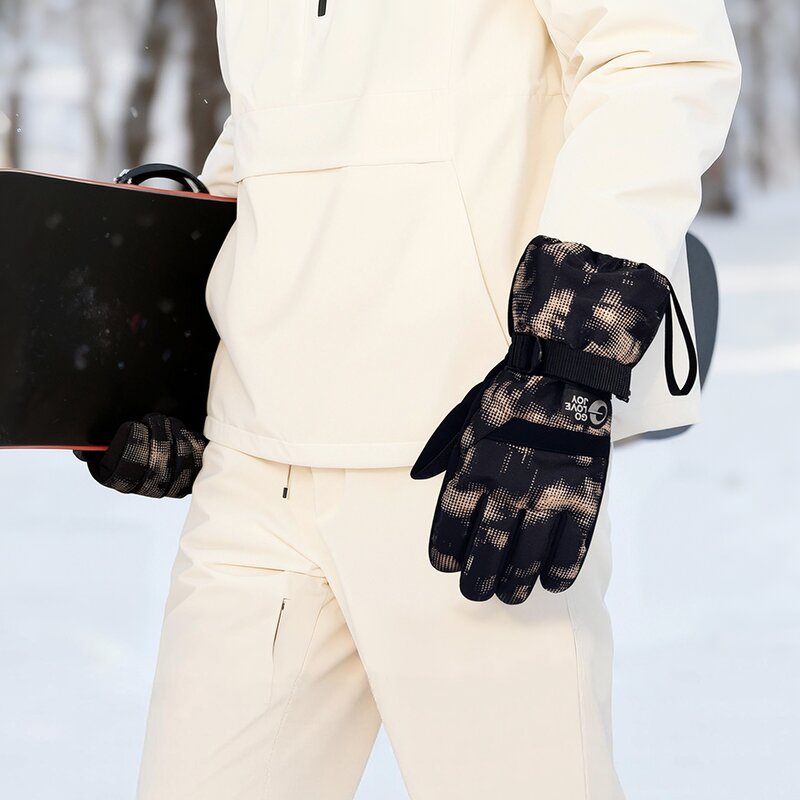 Ski Gloves Supplier - OEM Windproof Ski Gloves Warm Flexible