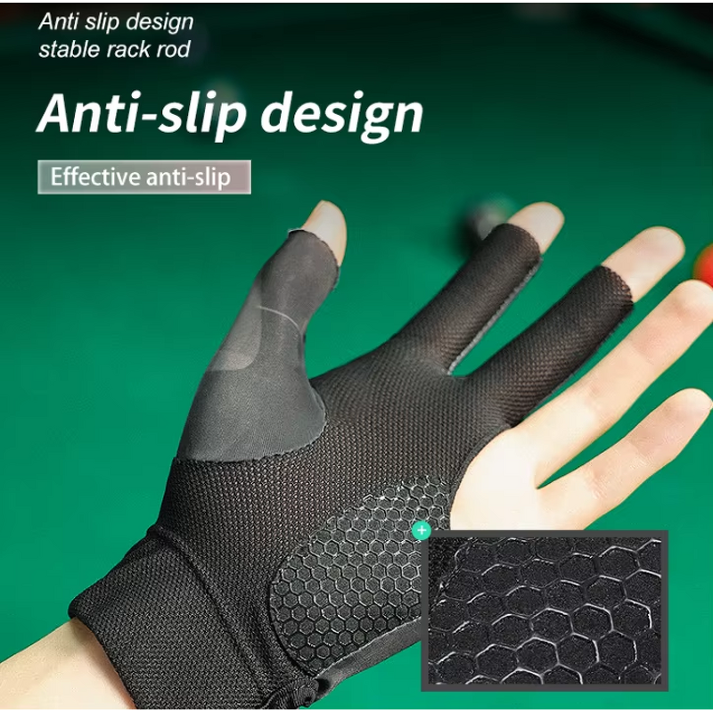 Billiard Gloves Supplier - OEM Custom Three Finger Snooker Cue