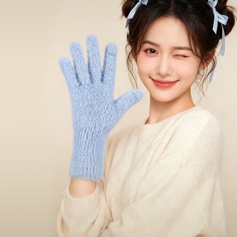 Warm Gloves Factory - OEM Women Winter Fashion Touchscreen Gloves