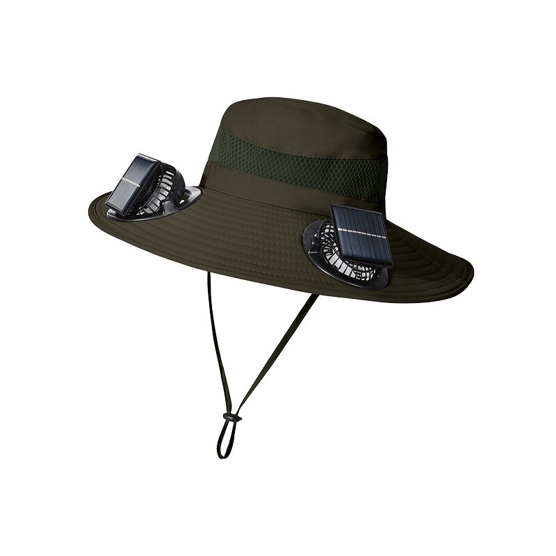 Summer Hat Supplier - OEM Outdoor Solar Fan Waterproof Nylon