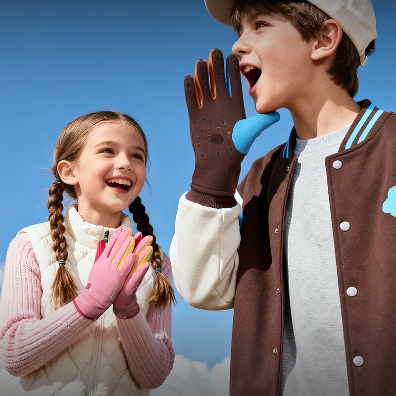 Windproof Gloves Factory - OEM Child Windproof Ski Gloves Warm