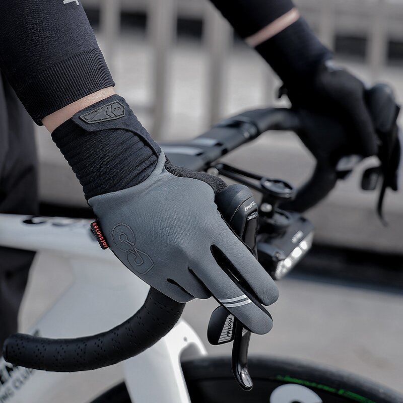 Racing Gloves Supplier - OEM Winter Warm Black Motorcycle Gloves