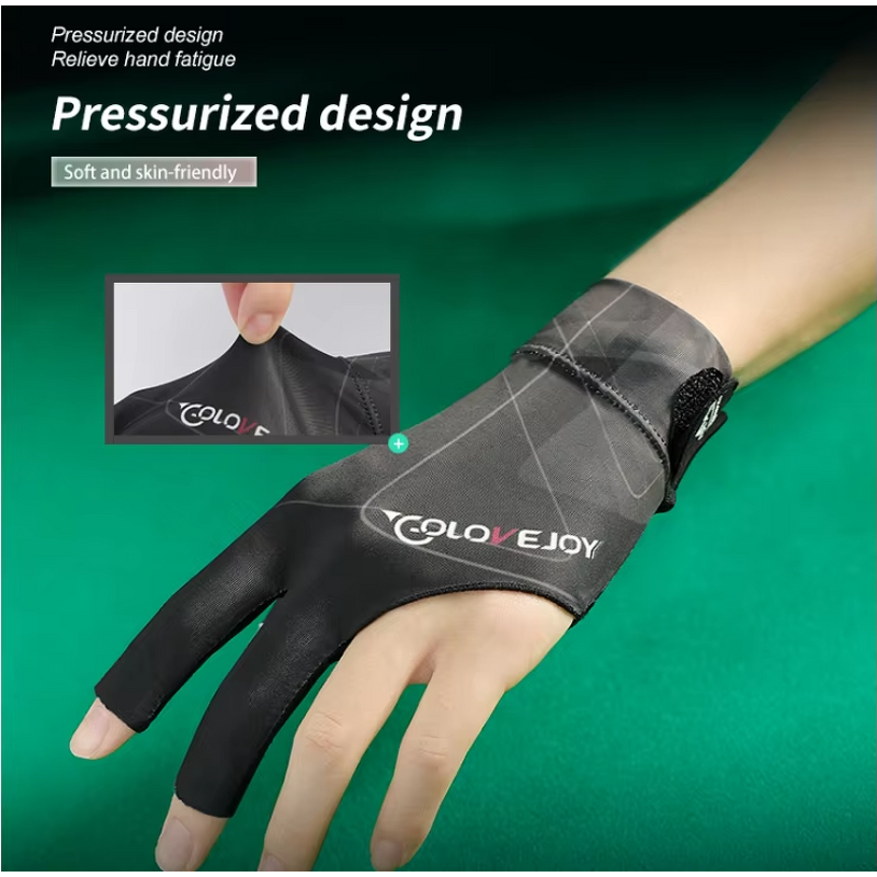 Billiard Gloves Supplier - OEM Custom Three Finger Snooker Cue