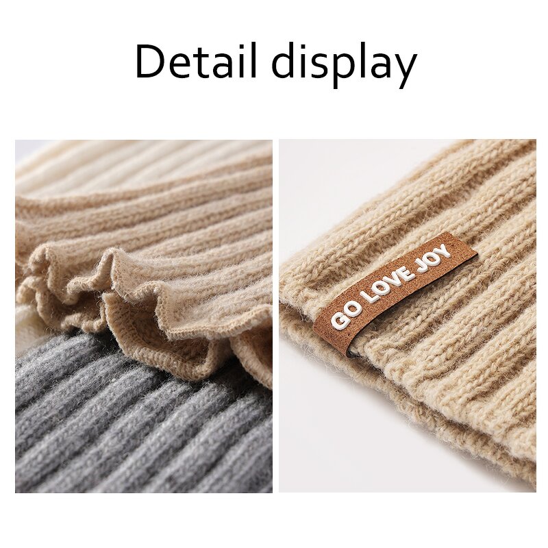 Leg Warmers Supplier - OEM Long Knit Loose Ribbed Slouch Socks