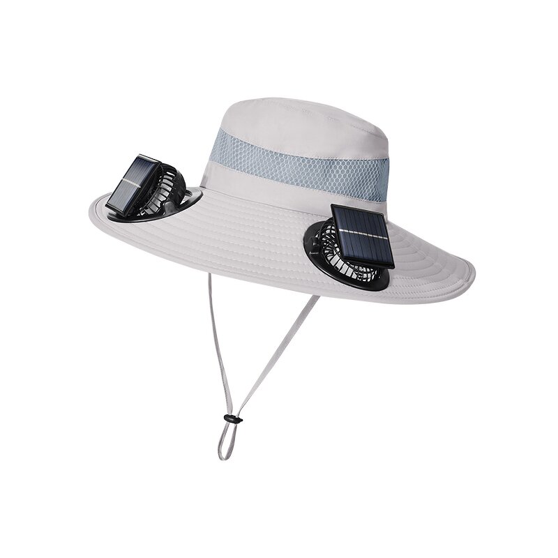 Summer Hat Supplier - OEM Outdoor Solar Fan Waterproof Nylon
