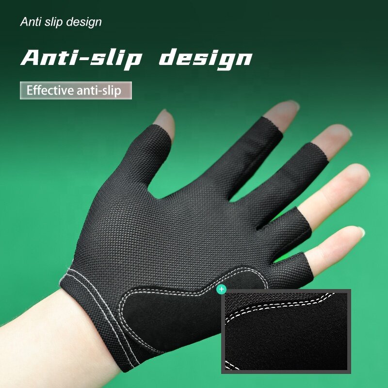 Cue Gloves Supplier - OEM Custom 3 Finger Breathable Snooker
