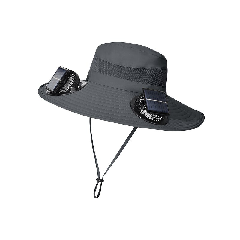 Summer Hat Supplier - OEM Outdoor Solar Fan Waterproof Nylon