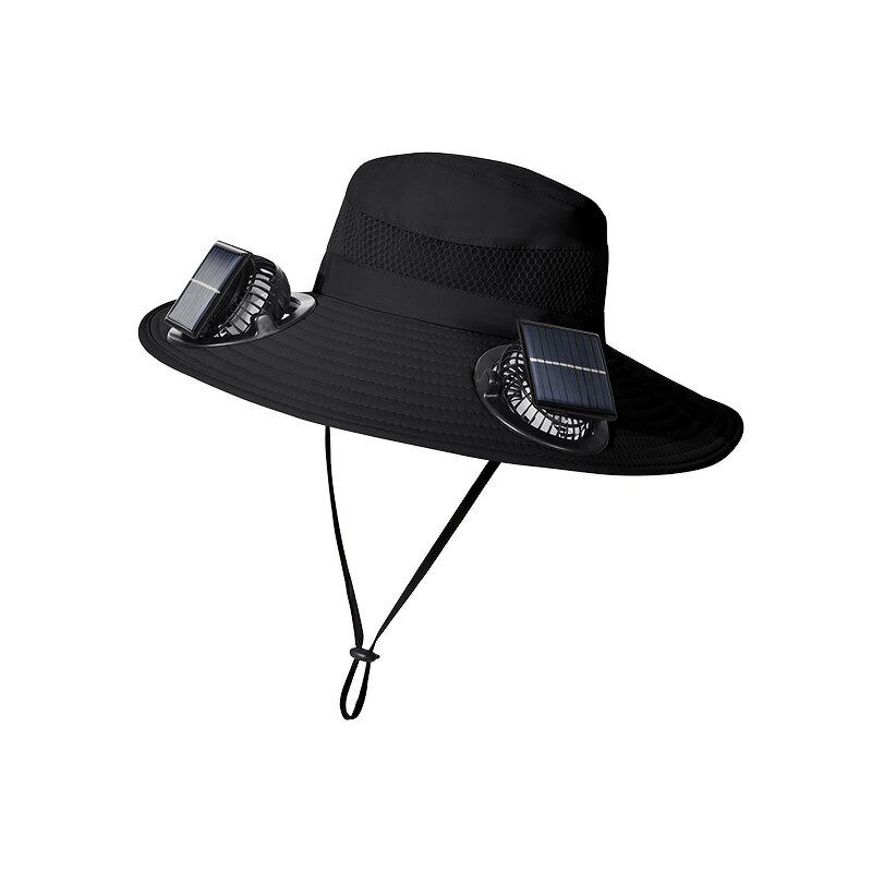 Summer Hat Supplier - OEM Outdoor Solar Fan Waterproof Nylon