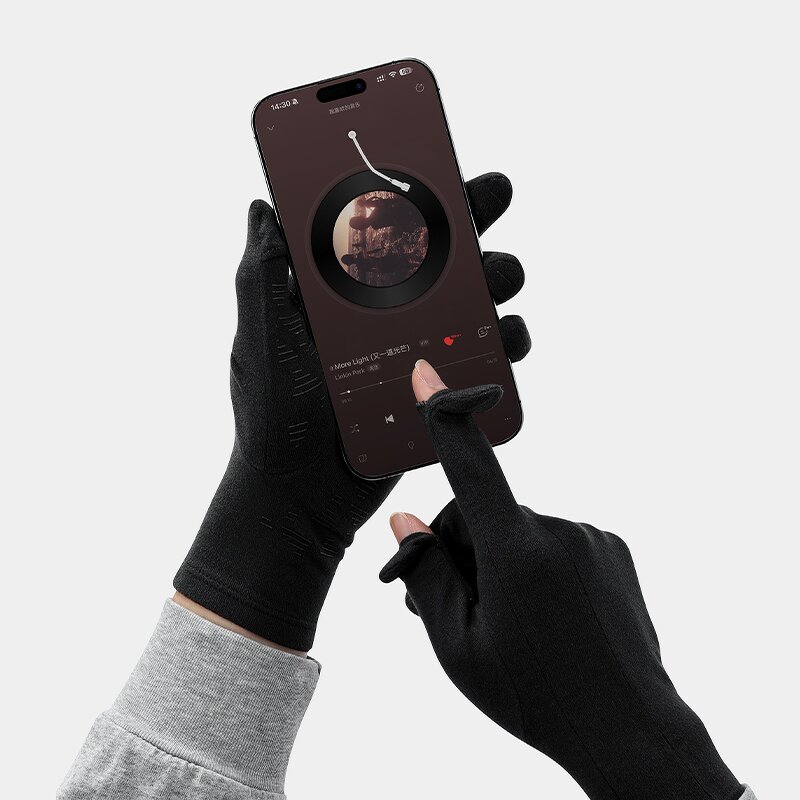 Racing Gloves Supplier - OEM Black Winter Warm Motorcycle Gloves