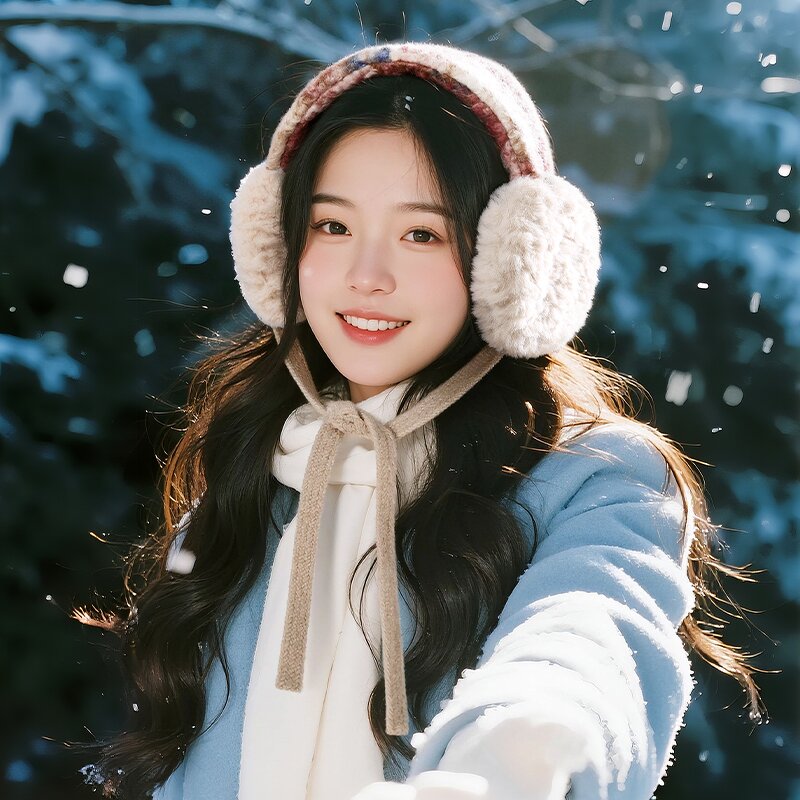 Earmuffs Manufacturer - OEM Luxury Girl's Rabbit Fur Ear Muffle