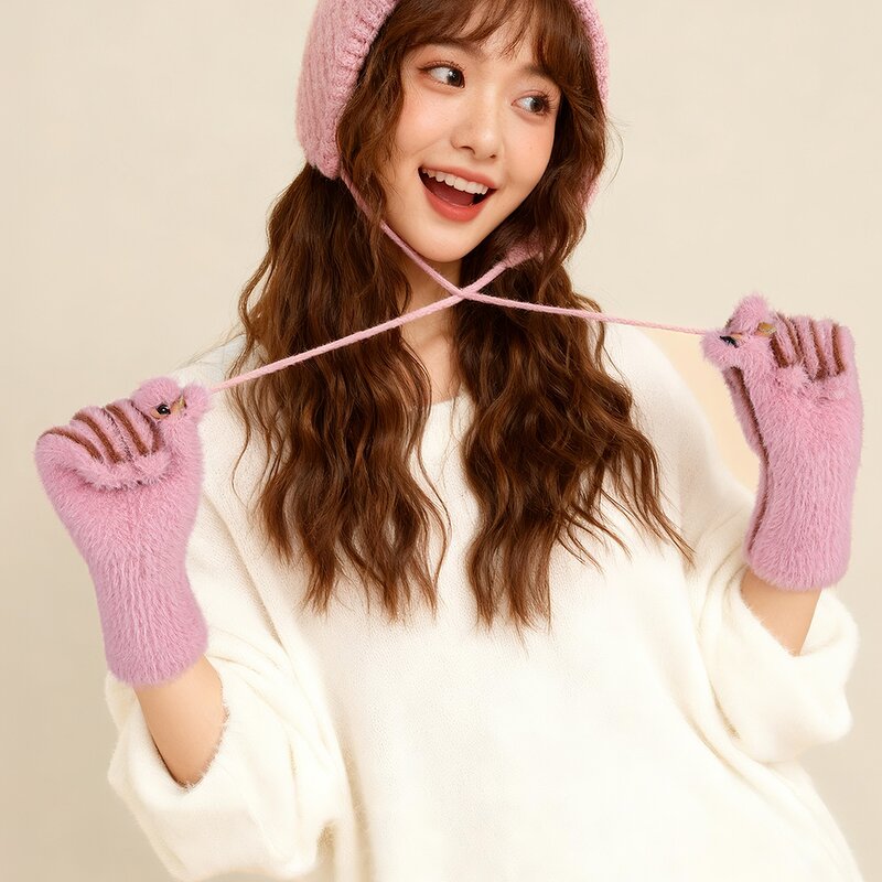 Warm Gloves Factory - OEM Women Winter Fashion Touchscreen Gloves