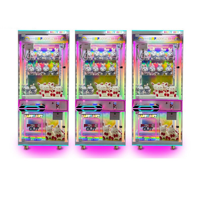 Claw Machine Manufacturer - Custom Steel Frame 12 Volt Transparent Prize