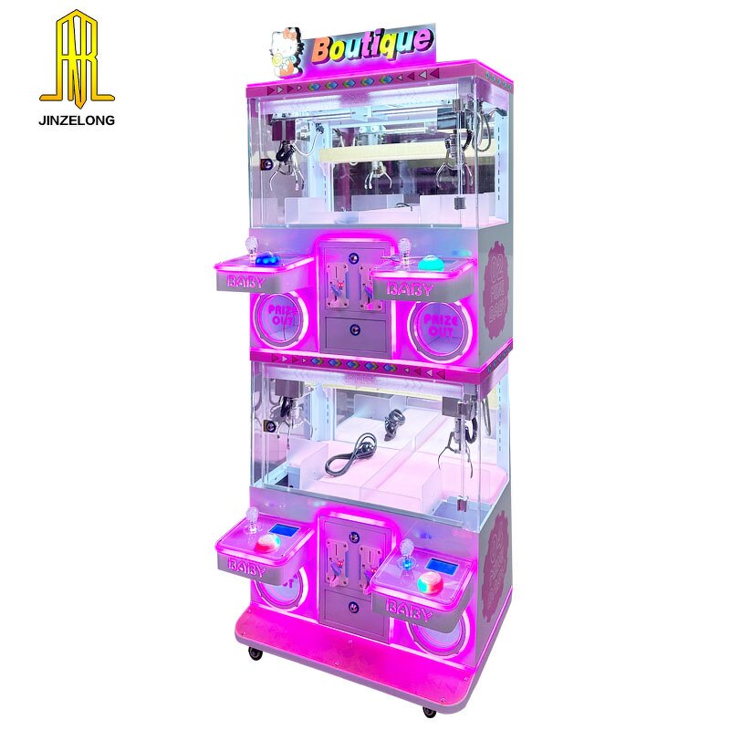 Doll Claw Machine Factory - 4-Player Transparent Glass Color-Changing