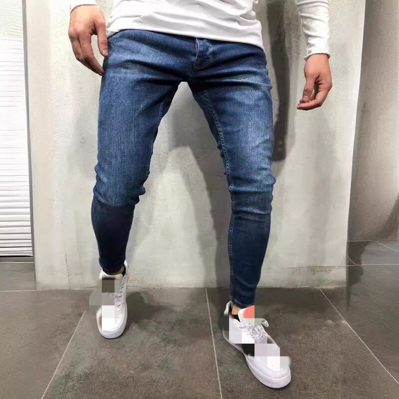 Men's Jeans Manufacturer - OEM Casual Bright Line Straight Jeans