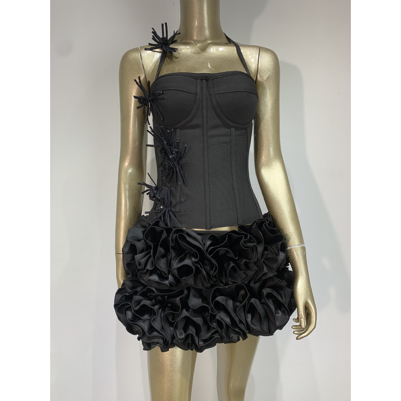 Two-Piece Dress Factory - OEM Summer Casual Floral Party Dress Set