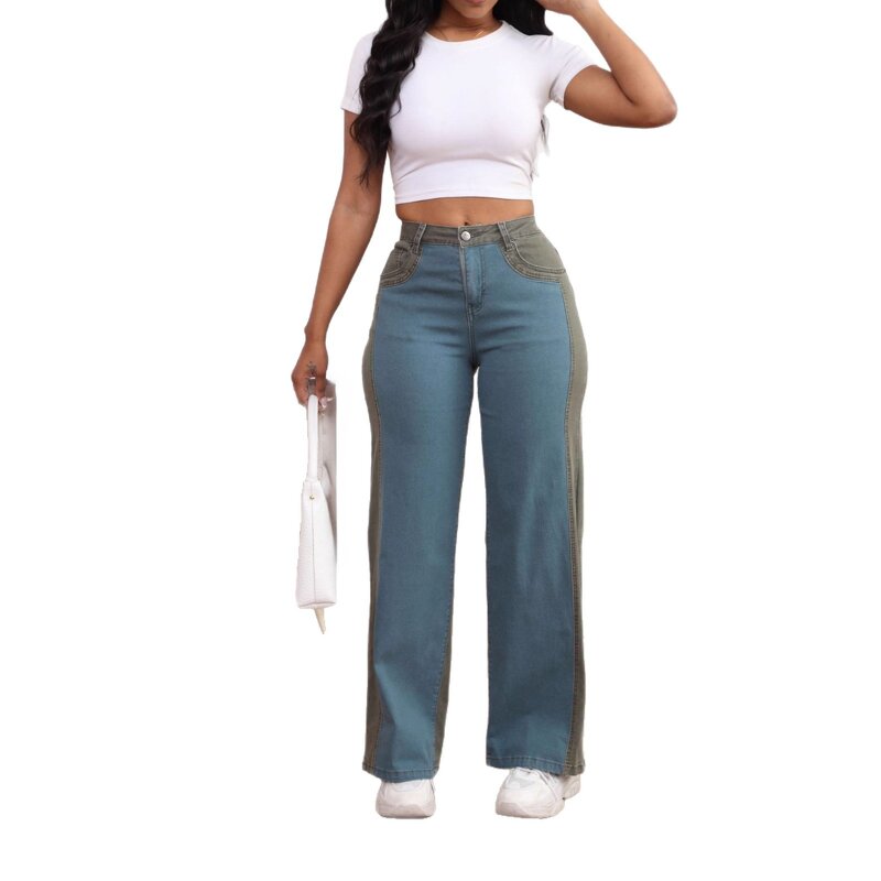 Wide Leg Pants Factory - OEM High Waist Slim Straight Comfortable Pants
