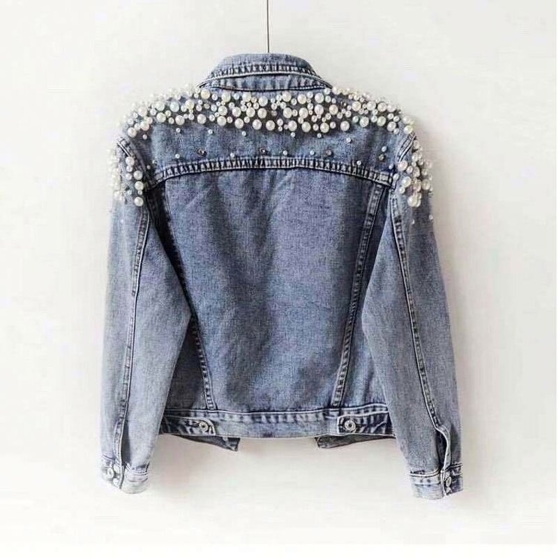 Denim Jacket Supplier - OEM Solid Color Medium Long Sleeves Jacket