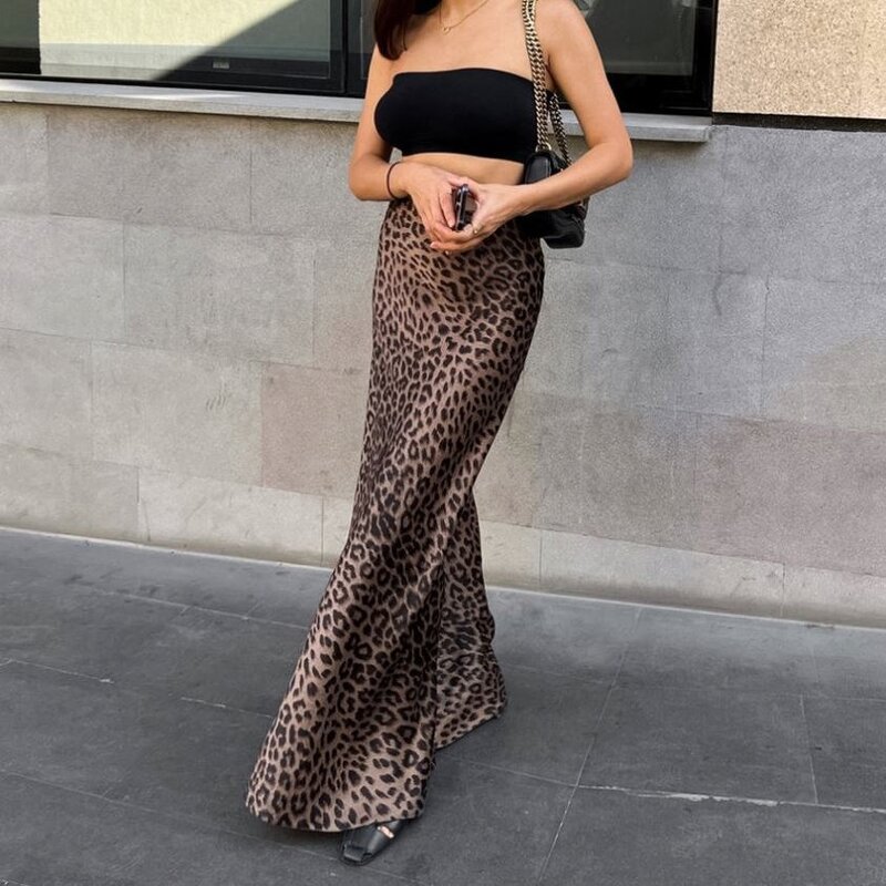 Leopard Skirt Manufacturer - OEM Print Sexy Fishtail Hip Skirt