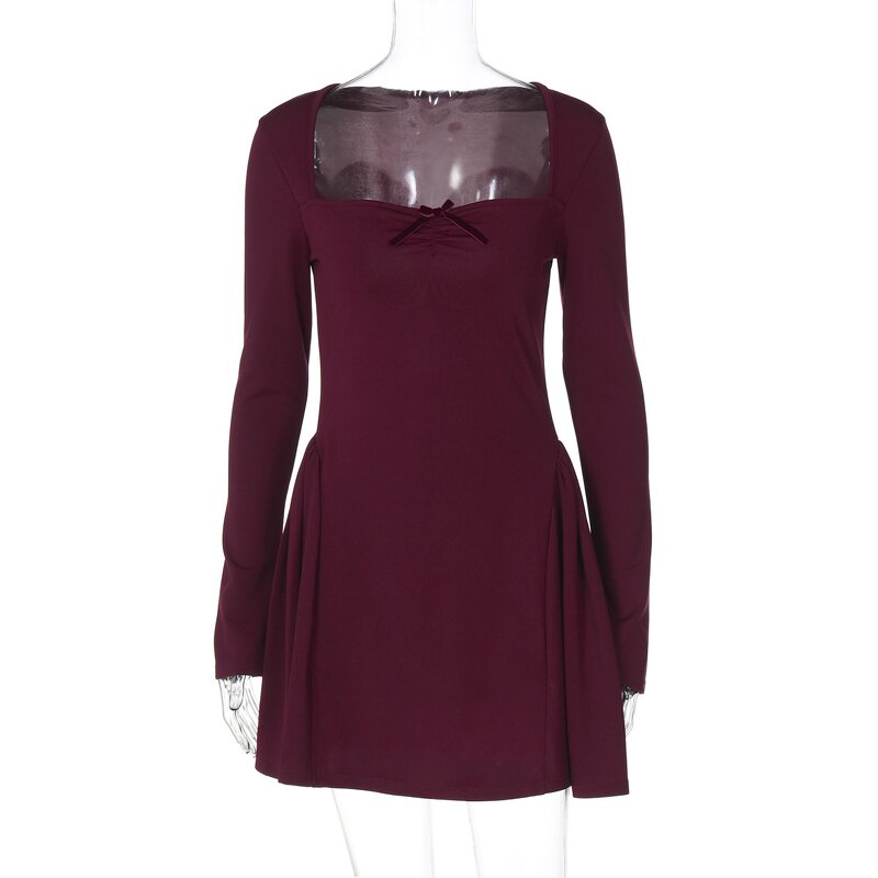 Princess Dress Supplier - OEM Spring Tube Top Slim Long Sleeve Dress