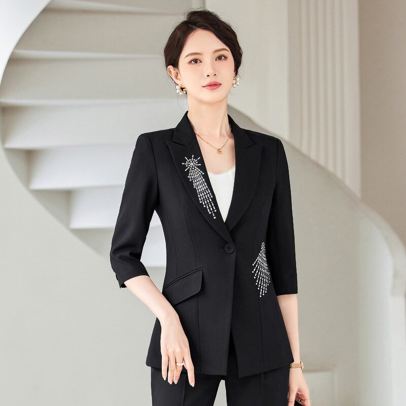 Pants Set Manufacturer - OEM Summer Formal Two Piece Office Uniform