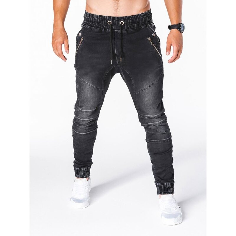 Men's Jeans Factory - OEM Stretch Knee Breaks Zipper Calf Pants