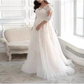 Bridal Wedding Dress Supplier - OEM Brand New Beaded Long Sleeve Dress