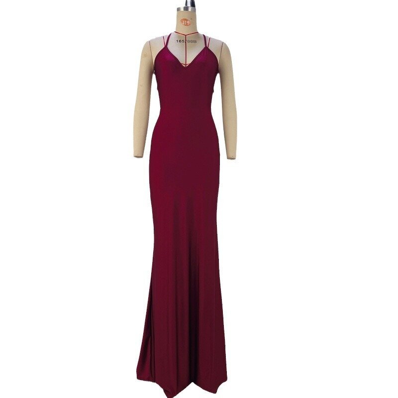 Evening Gown Manufacturer - OEM Plus Size Slim Printed Long Dress