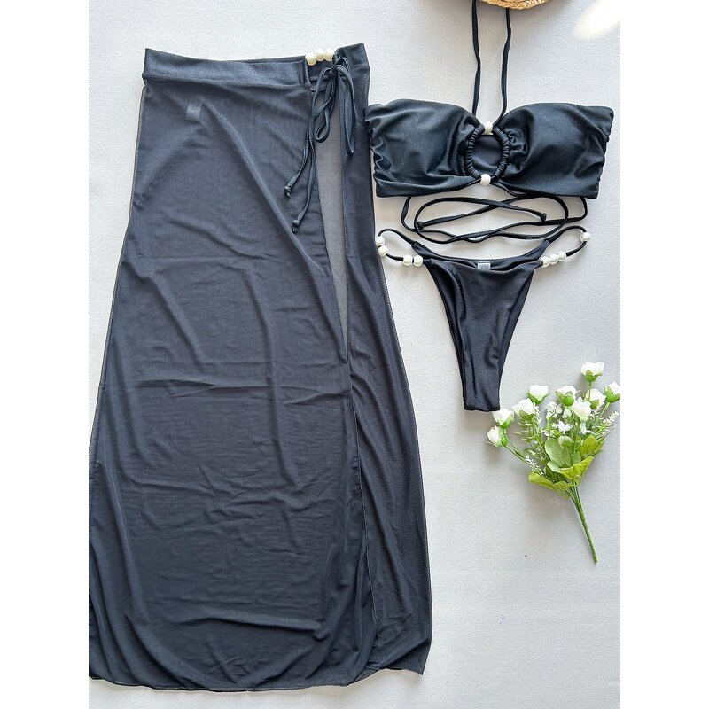 Cover up Robe Manufacturer - OEM Tassel Wrap Scarf Skirt Swimwear