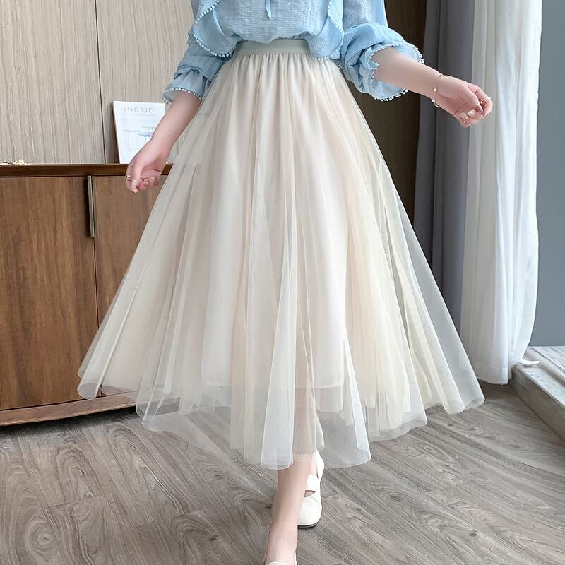 Tutu Skirt Factory - OEM Sweet Tulle High-waisted Mesh Skirt