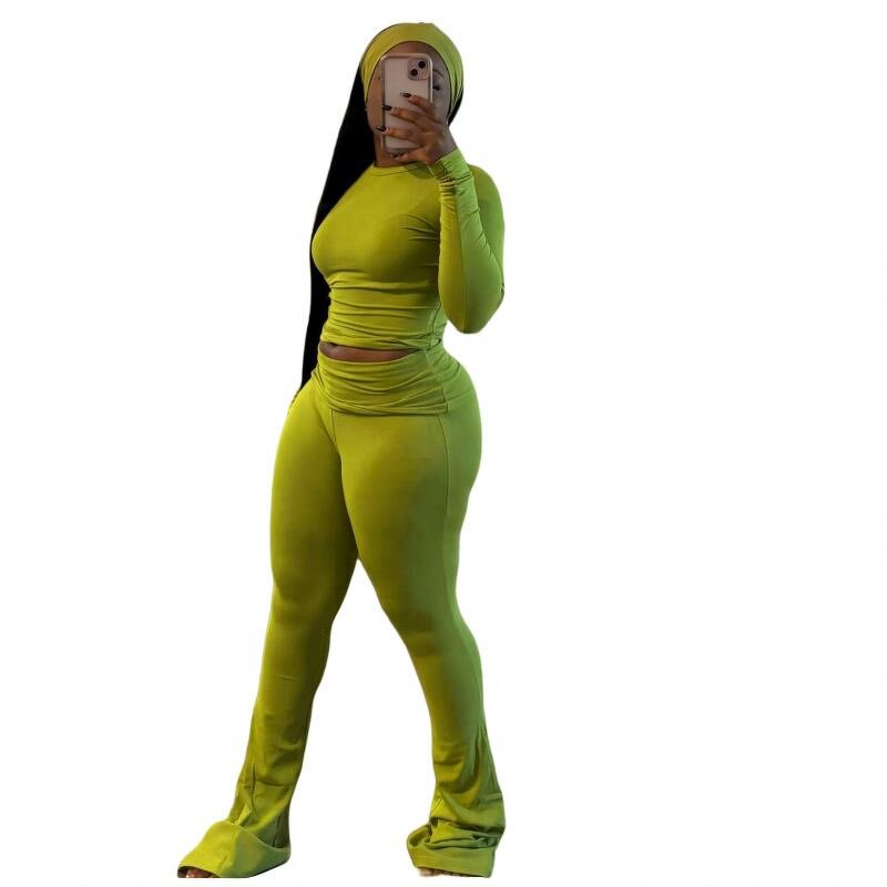 Sportswear Set Factory - OEM Long Sleeve High Waist 2025 Fall Set