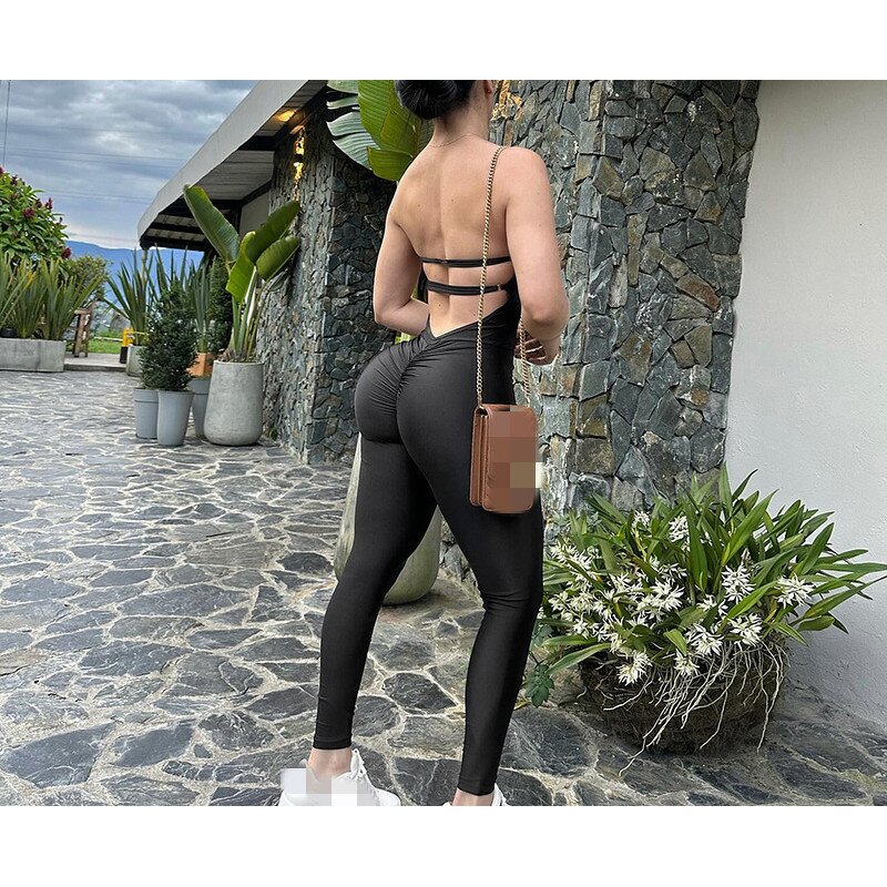 Romper Manufacturer - OEM Leopard Print Long Sleeve Hollow Jumpsuit