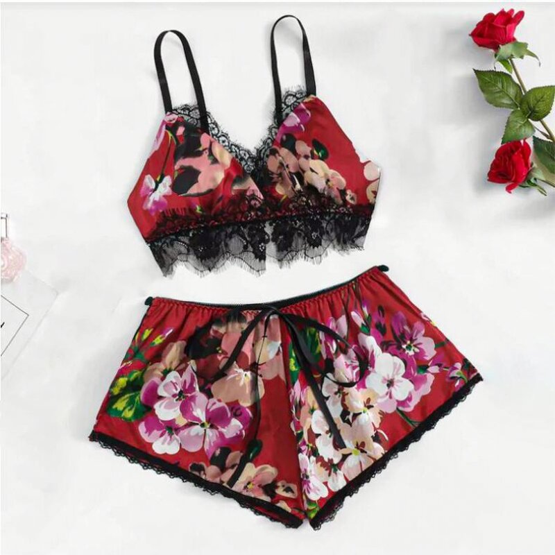 Women's Sleepwear Factory - OEM Two Pieces Silk Soft Pajamas Set