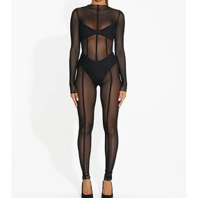 Jeans Jumpsuits Manufacturer - OEM High Stretch Denim Off Shoulder Rompers