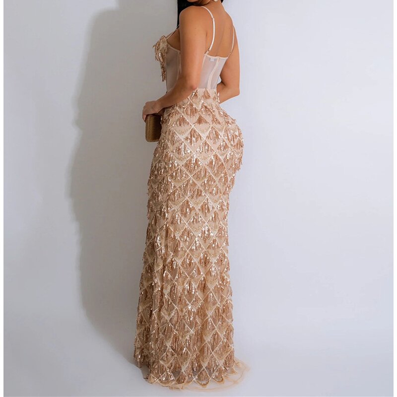 Tube Top Dress Factory - OEM Summer Sexy Backless High Slit Dress