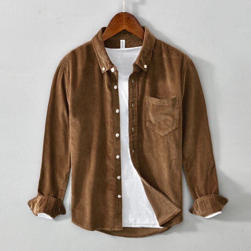 Men Shirt Supplier - OEM Spring Stand Collar Button up Shirt