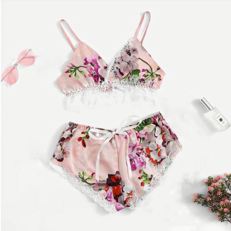 Women's Sleepwear Factory - OEM Two Pieces Silk Soft Pajamas Set