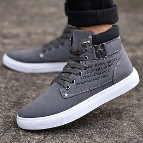 Casual Shoes Supplier - OEM Men's Pu Trend Leisure Thick Soled