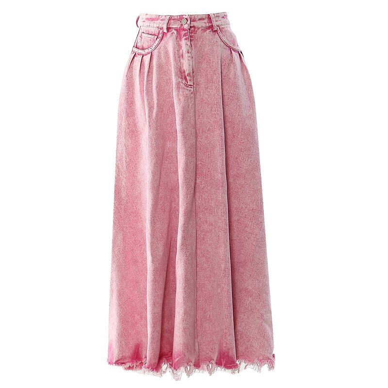 Casual Skirt Factory - OEM Spring Autumn Denim Loose Long Skirt