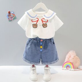 Kids Clothing Factory - OEM Wholesale Cotton T-Shirt Shorts Set