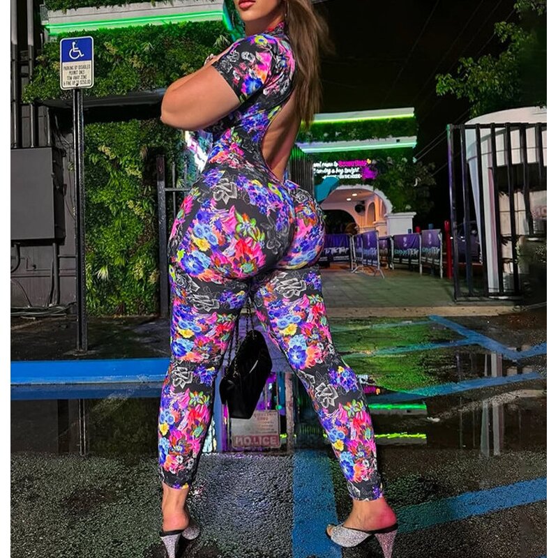 Rompers Supplier - OEM Stretch Black Mesh One Piece Playsuits